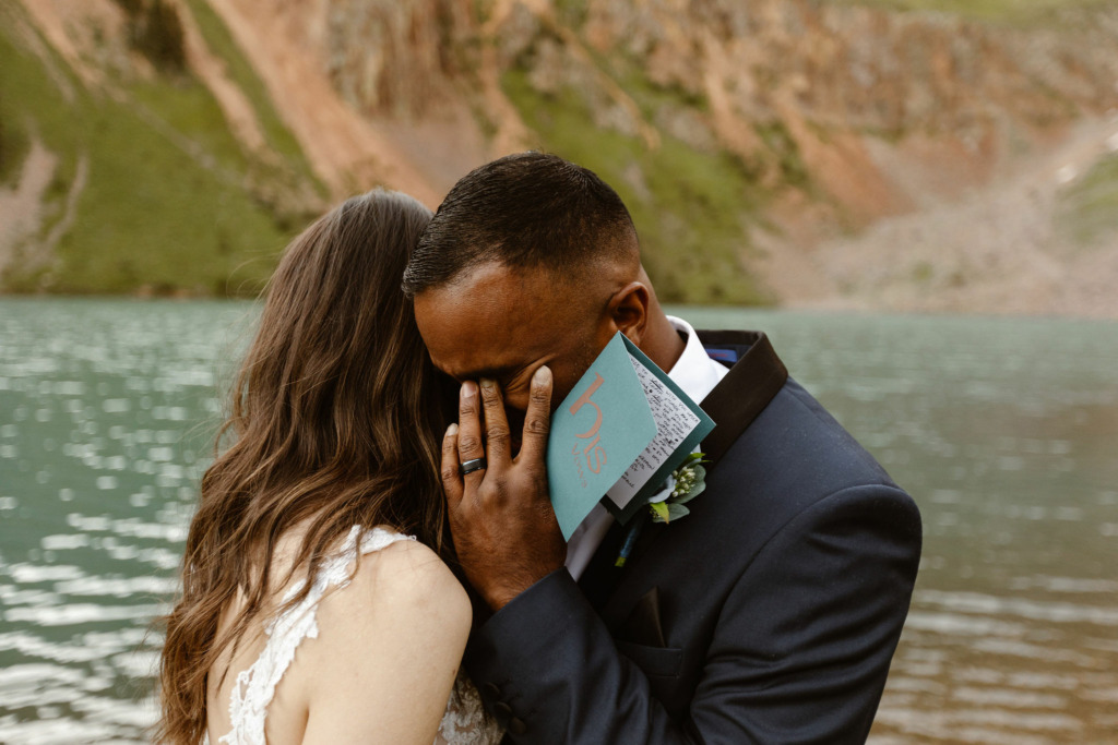 emotional elopement ceremony in telluride colorao
